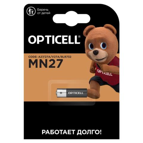 Батарейка MN27 (27А) Opticell 1 шт Батарейка MN27 (27А) Opticell 1 шт