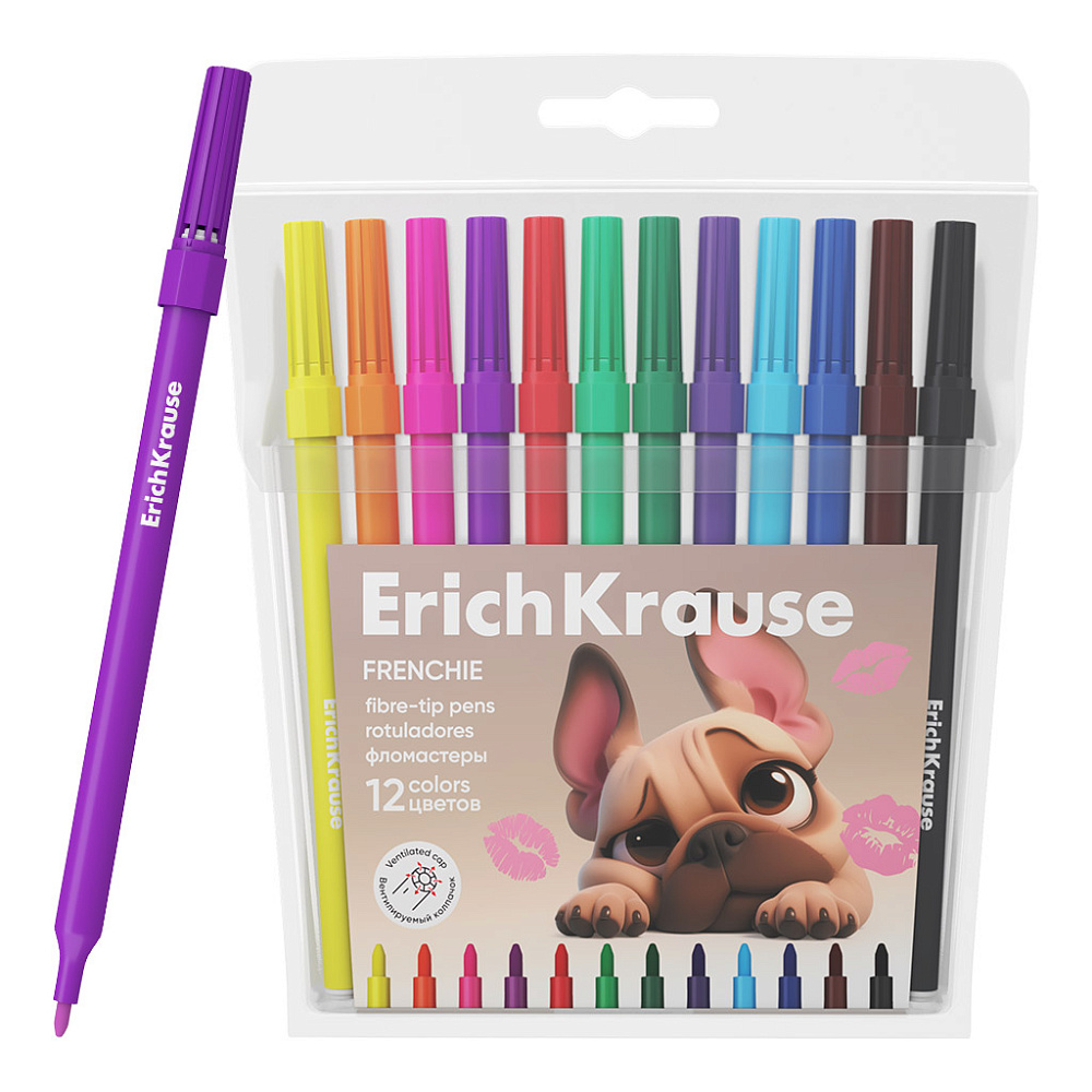 Фломастер 12 цв. ErichKrause Frenchie 65029