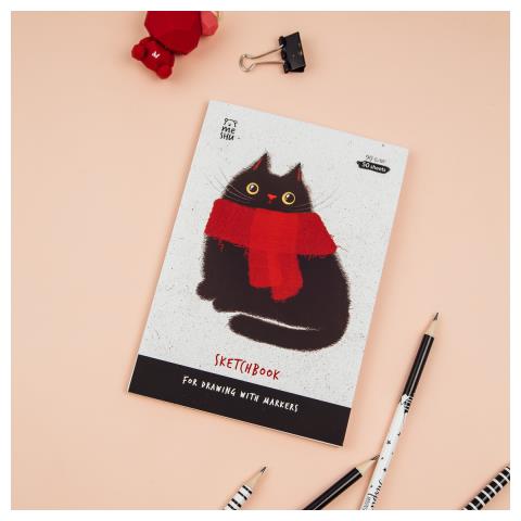 Скетчбук А5 54 л. MESHU Cat MS_53575 Скетчбук А5 54 л. MESHU Cat MS_53575