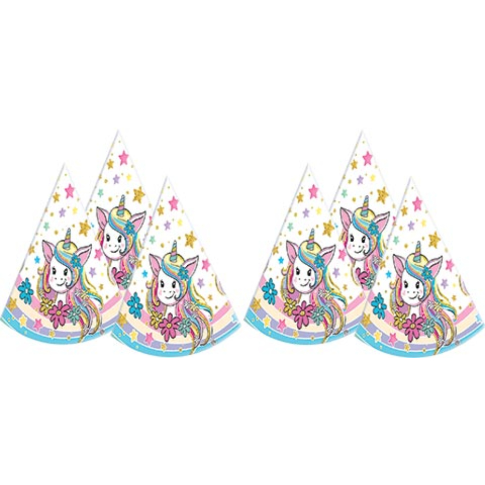 Праздничные колпачки 6 шт 8-08-011 