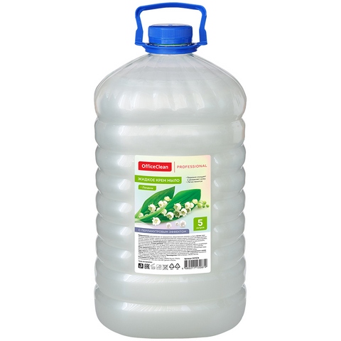 Мыло-крем жидкое OfficeClean Ландыш 5 л. 247026/П Мыло-крем жидкое OfficeClean Ландыш 5 л. 247026/П