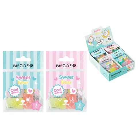 Ластик MESHU Candy Bear набор 5 шт. MS_52607 Ластик MESHU Candy Bear набор 5 шт. MS_52607