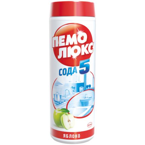 Чистящее средство Пемолюкс 480 гр Сода 5 Яблоко порошок