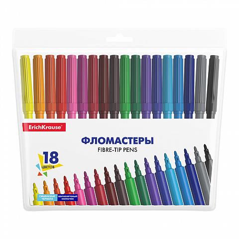 Фломастер 18 цв. ErichKrause 53369 Фломастер 18 цв. ErichKrause 53369