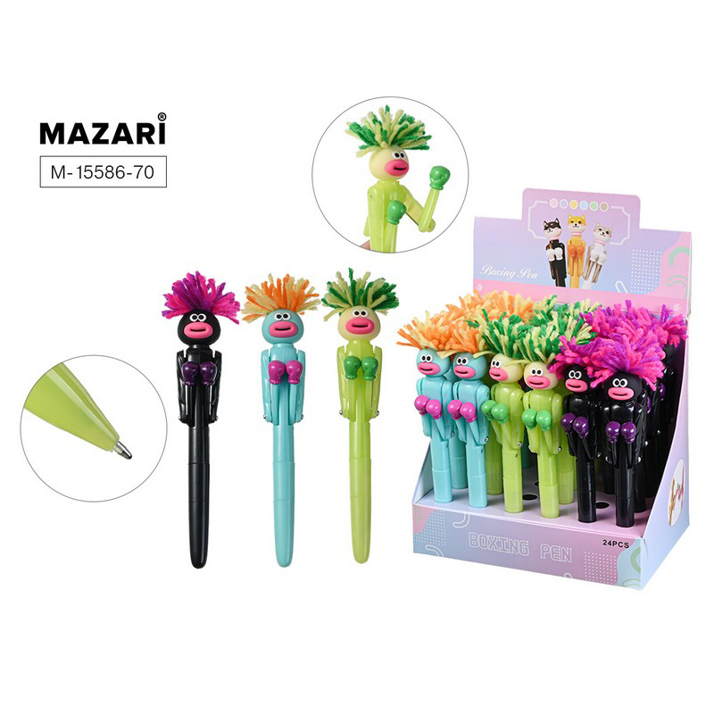 Ручка шариковая 1,00 BOXING синяя М-15586-70