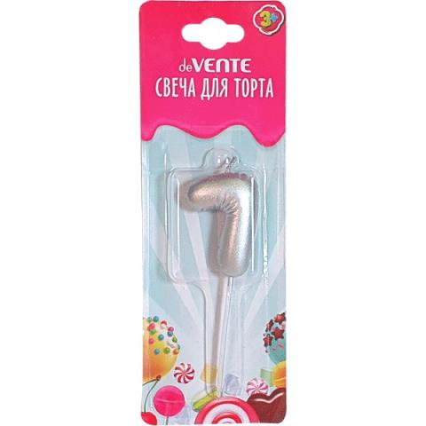 Свеча-цифра "7" deVENTE 9060020 Воздушный шарик серебро Свеча-цифра "7" deVENTE 9060020 Воздушный шарик серебро