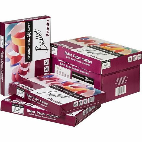 Бумага ксер. А3 BALLET Premier (пл.80 бел.98) 500л. Бумага ксер. А3 BALLET Premier (пл.80 бел.98) 500л.