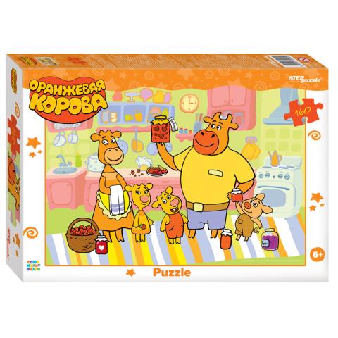 Пазлы 160 эл. Оранжевая корова