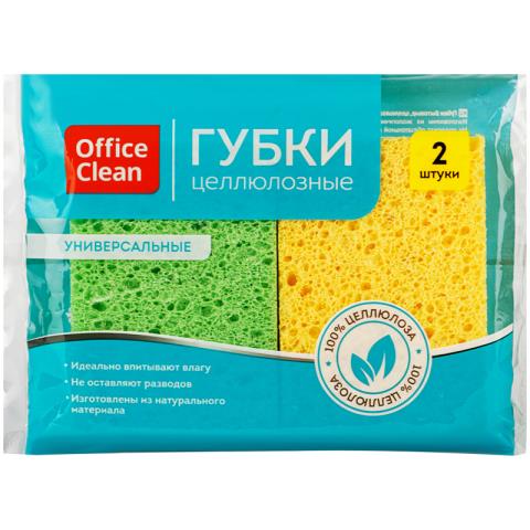 Губка д/посуды OfficeClean 2 шт. целлюлозные 301825