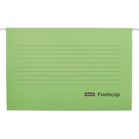 Подвесная папка Attache Foolscap зеленая, до 200л 1554460 5шт/уп