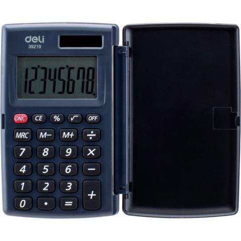 Калькулятор карман. Deli E39219 8 разр. серый