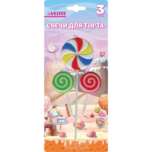 Свечи для торта deVENTE 9060801 3 шт.