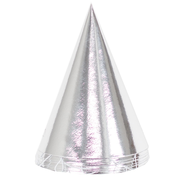 Колпак фольг.серебряный 6 шт. 1501-4745