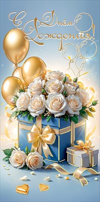 50001697 Конверт для денег С днем рождения!