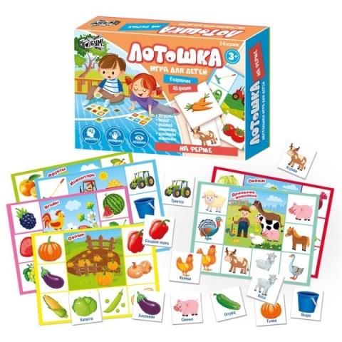 Лото детское Лотошка На ферме 04527 Лото детское Лотошка На ферме 04527