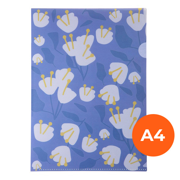 Папка-уголок А4 Флорал Белые цветы AG4_36200
