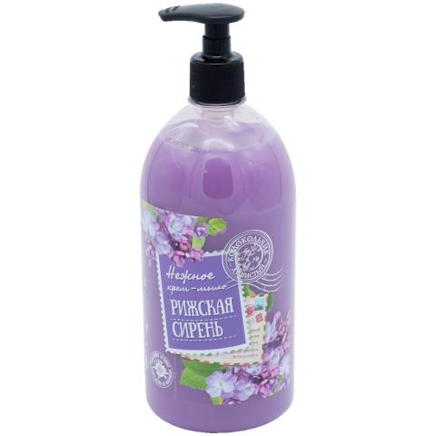 Мыло жидкое Душистый колокольчик 1000 мл. Рижская сирень дозатор Мыло жидкое Душистый колокольчик 1000 мл. Рижская сирень дозатор