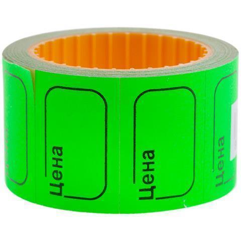 Ценник малый 30х20 зеленый OfficeSpace Spt_4174 (200 шт.)