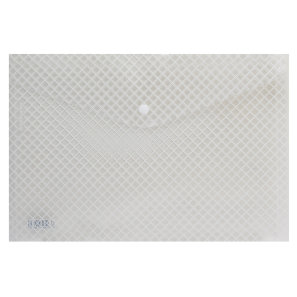 Папка - конверт А4 EK на кнопке Clear Rhombs 59670