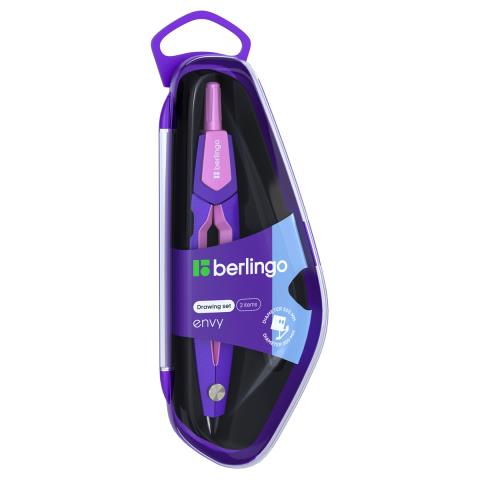 Готовальня 2 предм. Berlingo DS_30002c розовый Готовальня 2 предм. Berlingo DS_30002c розовый