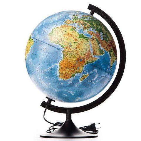 Глобус физический d=320 мм Классик КО13200017 с подсветкой