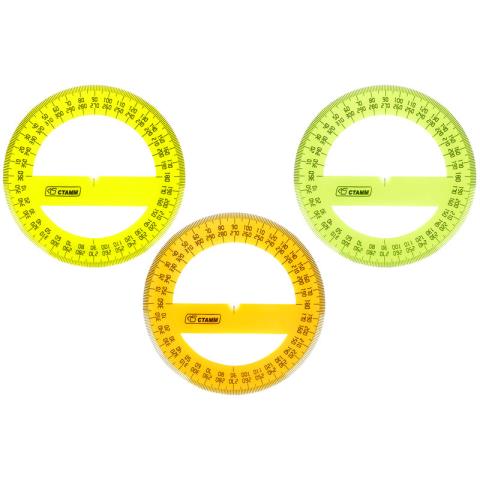 Транспортир 10 см./360 NEON ТР41/ТР410 Транспортир 10 см./360 NEON ТР41/ТР410