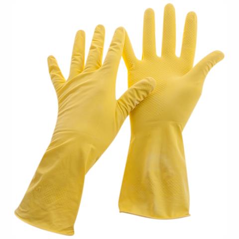 Перчатки резиновые с напылением сверхпрочные OfficeClean М 257669 ЧЗ