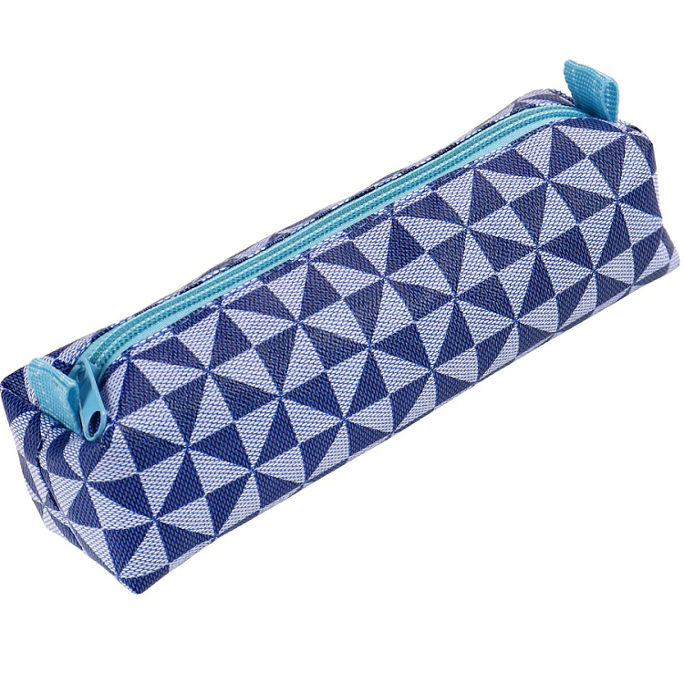 Пенал П-П Треугольники синие ПМ-8841