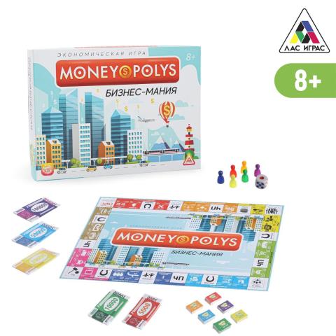 Экономическая игра Money Polys Бизнес мания 8+ 188079