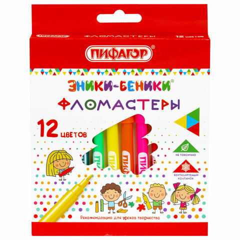 Фломастер 12 цв. Пифагор Эники-Беники 151401