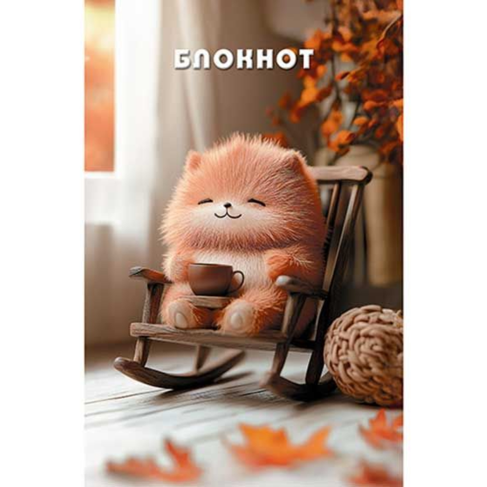 Блокнот А6 16 л. Довольный пушистик С1059-101