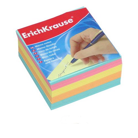 Блок для записей 9х9х5 цветной ассорти ERICH KRAUSE пл.80г/м2 5139 Н150-50асс Блок для записей 9х9х5 цветной ассорти ERICH KRAUSE пл.80г/м2 5139 Н150-50асс