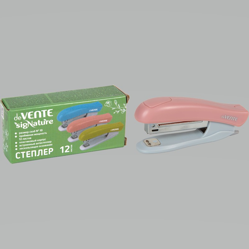 Степлер №10 deVENTE.sigNATURE 12 л. сумеречный синий 4142511