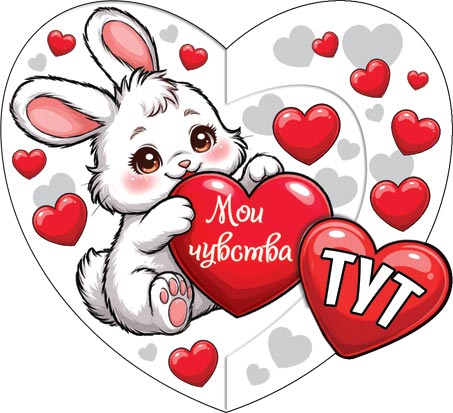 2-55-14366 Мои чувства тут 167x86мм