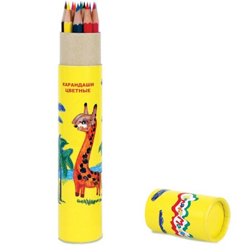 Карандаши цв. 12 цв. Каляка-Маляка туба ККМ12Т