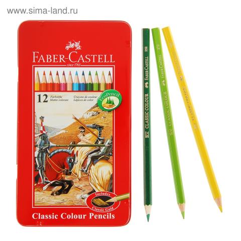 Карандаши цв. 12 цв. Faber-Castell Рыцари FC115844