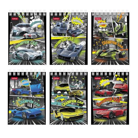 Блокнот А7 40 л. (спираль) Хатбер Авто чемпион 40Б7В1гр_081181