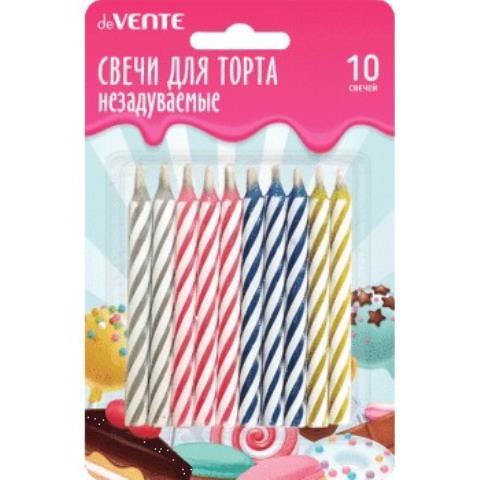 Свечи для торта deVENTE 9060100 Незадуваемые 10 шт. Свечи для торта deVENTE 9060100 Незадуваемые 10 шт.