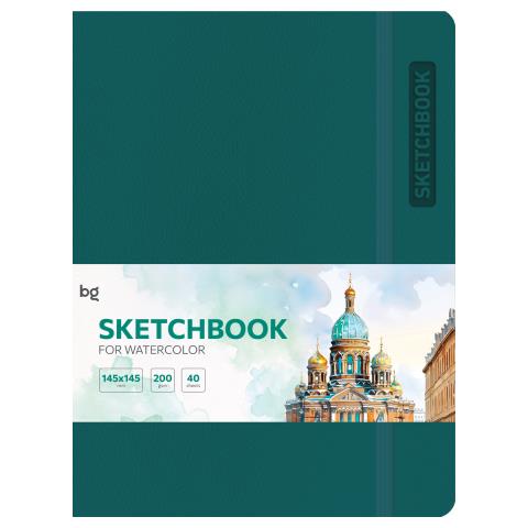 Скетчбук А5 40 л. BG Bright Teal CА540с_61745