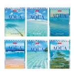 Блокнот А7 60 л. (спираль) Хатбер AQUA 60Б7В1гр 