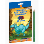 Карандаши цв. 18 цв. пластиковые Attomex 2М Be cool 5023610