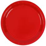 Тарелка красная 23см 6шт 1502-6066