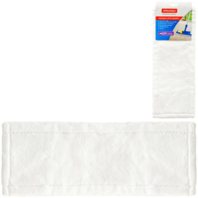 Насадка для мытья пола МОП OfficeClean 40х12см микрофибра 303081  карманы/уши