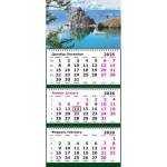 Календарь 3-секционный Мини 19*55 см Озеро Байкал Шаманка 2026 2401-3/1578141