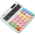 Калькулятор настольный deVente 12 разр. 150x145x35мм белый с цв.кнопками DD-2 4031405