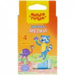 Мел цветной 4 цв. квадратный Мульти-Пульти Енот в Австралии ЦМ_11128