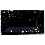 Тарелка Конфетти Party черная 24см 6шт 1502-5501