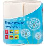 Полотенца бумажные в рулонах OfficeClean 2сл. 11,6м. белые 4шт. тиснение279675