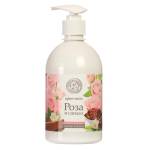 Мыло жидкое 500 мл. Душистый колокольчик Роза и сандал дозатор 