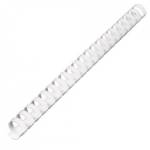 Гребенка 8 мм. д/переплета белые 100 шт. 45л. 2053